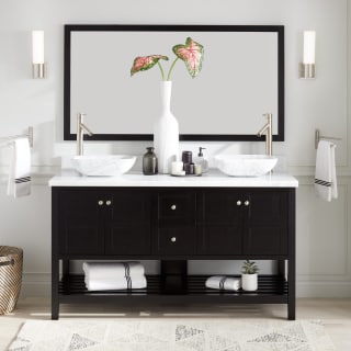 A thumbnail of the Signature Hardware 942023 Black / Carrara Marble
