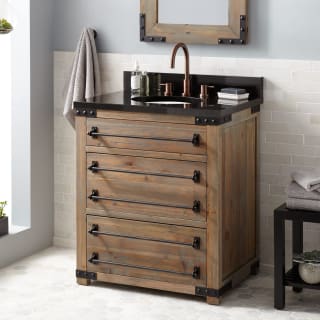 A thumbnail of the Signature Hardware 942173-8 Gray Wash Pine / Absolute Black Granite