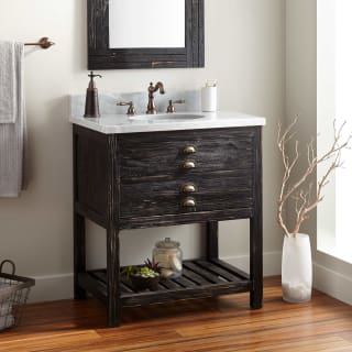 A thumbnail of the Signature Hardware 942246-8 Antique Pine / Carrara Marble