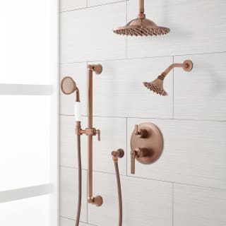 Signature Hardware 436870 Oil Rubbed Bronze Cooper Pressure Balanced Shower System With 8 Ceiling Mount Rain Shower Head Wall Shower Hand Shower Slide Bar Hose And Valve Trim Faucet Com