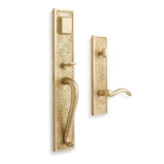 Satin-Brass Front Door Handle - Modern Entry Door Lock Set with  Deadbolt,Exterior Door Lever 3 Keys for Left & Right Hand Door (Satin Brass)