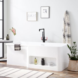 Signature Hardware 442171 White White Drain Retford 67 Acrylic