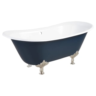 Blue clawfoot clearance tub