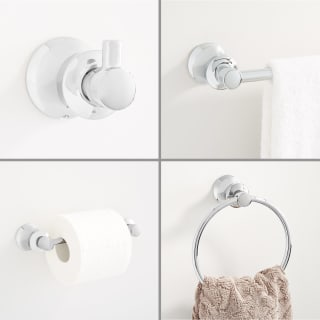 Brushed Nickel Bathroom Hardware Set Towel Bar Ring Hook Toilet Paper Holder 
