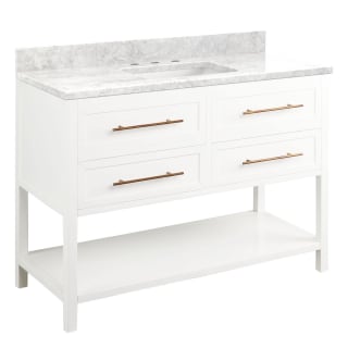 A thumbnail of the Signature Hardware 953332-48-RUMB-8 Bright White / Carrara