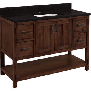 A thumbnail of the Signature Hardware 953310-48-RUMB-1 Rustic Brown / Absolute Black