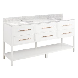 A thumbnail of the Signature Hardware 953332-72-UM-8 Bright White / Carrara Marble