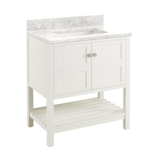 A thumbnail of the Signature Hardware 953315-30-RUMB-0 Soft White / Carrara Marble