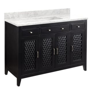 A thumbnail of the Signature Hardware 953338-48-RUMB-0 Black / Carrara Marble