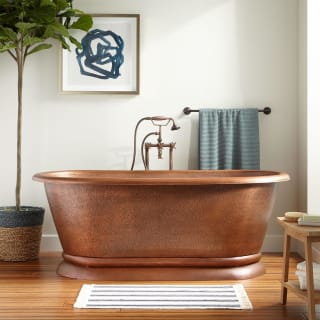 A thumbnail of the Signature Hardware 928313-61 Antique Copper Patina / Black Drain
