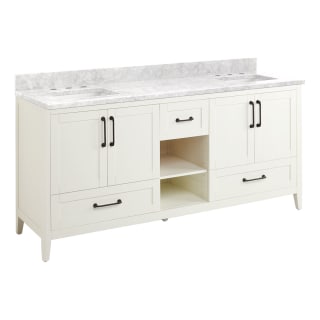 A thumbnail of the Signature Hardware 953346-72-RUMB-8 White / Carrara Marble