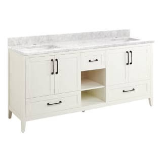 A thumbnail of the Signature Hardware 953346-72-RUMB-1 White / Carrara Marble