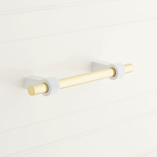 A thumbnail of the Signature Hardware 953013-3.75 White / Polished Brass