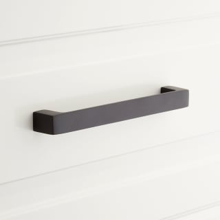 Signature Hardware 479503 Matte Black Gebara 7-5/8 Inch Center to Center  Bar Cabinet Pull 