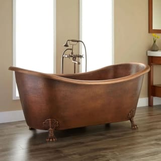 Copper clawfoot tub faucet on sale