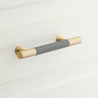 A thumbnail of the Signature Hardware 953811-3.75 Foggy Haze/Satin Brass