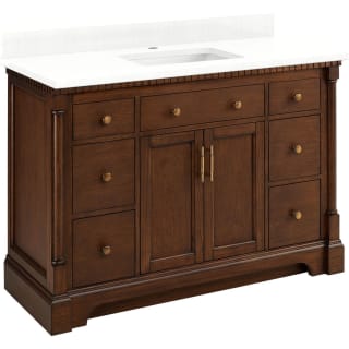 A thumbnail of the Signature Hardware 953831-48-RUMB-1 Antique Coffee / Feathered White