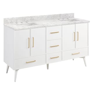 A thumbnail of the Signature Hardware 953912-60-RUMB-8 Bright White / Carrara Marble