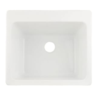 Signature Hardware White Undermount Utility Tub - 22-in x 25-in Single Basin