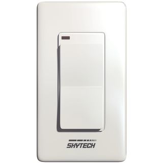 Skytech 1001d A White Battery Operated Wall Mounted Fireplace