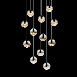 Sonneman 2917.01 LRG Polished Chrome Grapes 12 Light 17