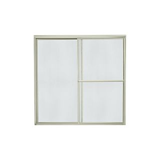 Sterling 5905 59n G06 Nickel With Rain Glass Pattern Deluxe 56 1 4 High X 59 3 8 Wide Framed Shower Door With Clear Frosted Or Pattern Glass Faucetdirect Com
