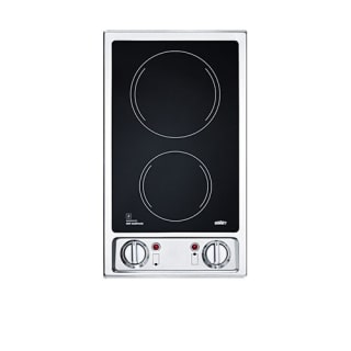 Summit Two-Burner 120V Electric Glass Cooktop - CR2B120