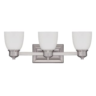 Sunset Lighting F3173 80 Bright Satin Nickel Bixby 3 Light 20 7 8 Wide Bathroom Vanity Light With Frosted Opal Glass Shades Lightingdirect Com