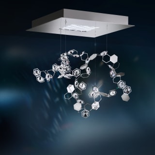 Swarovski SCY511N SS1SAB Stainless Steel Crystalon 16 Wide 4000K LED Crystal Chandelier with Aurora Borealis Swarovski Crystals LightingDirect