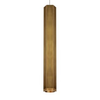 Tech Lighting 700MPBLKLWS Matte White Shade with Satin Nickel Finish Blok Single Light 22 1 2 High Monopoint Pendant with a Hexagonal Metal Shade LightingDirect