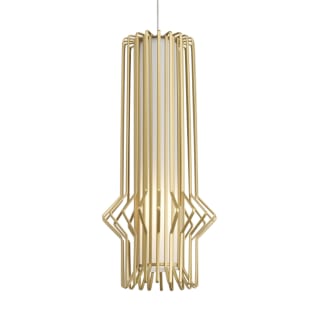 Tech Lighting 700mpsyrgs Leds930 Satin Nickel Satin Gold 3000k Mini Syrma 5 Wide Integrated Led Mini Metal Cage Pendant With Inner Frosted White Shade Lightingdirect Com