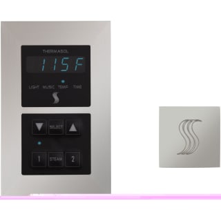 Thermasol Semr Svsq Pc Polished Chrome Signature Steam Shower Kit Includes Control Panel And Square Steam Head Faucet Com