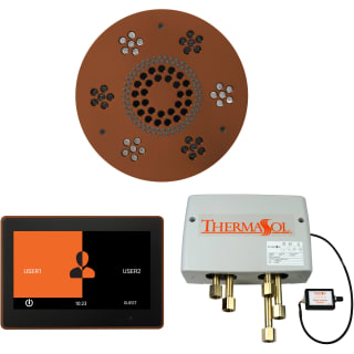 Thermasol Wsp10r Acop Antique Copper Thermatouch Steam Shower Kit Includes 10 Control Panel Round Light And Sound Shower Head And Digital Shower Valve Faucet Com