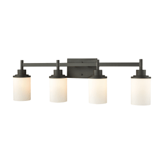 Thomas Lighting Cn575411 Oil Rubbed Bronze Belmar 4 Light 31 Wide Bathroom Vanity Light With White Glass Shades Lightingdirect Com