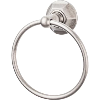 Top Knobs ED5BSNB Edwardian Bath Ring Hex Backplate Brushed Satin Nickel