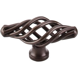 Top Knobs M775 Oil Rubbed Bronze Oval 2 1 8 Inch Birdcage Cabinet
