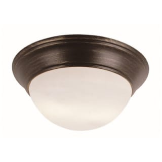Trans Globe Lighting 57703 ROB Rubbed Oil Bronze Bolton 2 Light 11 Wide Flush Mount Bowl Ceiling Fixture with Frosted Glass Shade LightingDirect