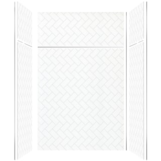 A thumbnail of the Transolid PWKX60367224 White Herringbone Tile