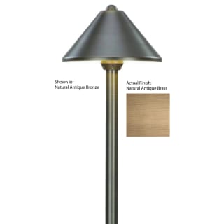 Troy Landscape R G21SB 20NAZ Natural Antique Bronze 12v Single Light 20 Watt Solid Brass Path Lighting Fixture with Smooth or Dimpled Shade from the Path Light Collection LightingDirect