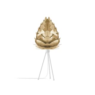 A thumbnail of the UMAGE 2096 Conia Mini Tabletop Brushed Brass with White Base