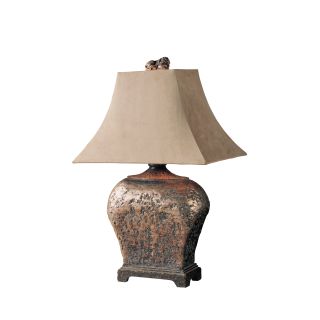 A thumbnail of the Uttermost 27084 Silver Leaf With Brown Glaze