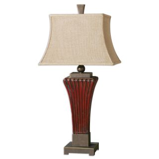 Uttermost 26465 Red Rosso 1 Light Table Lamp ...