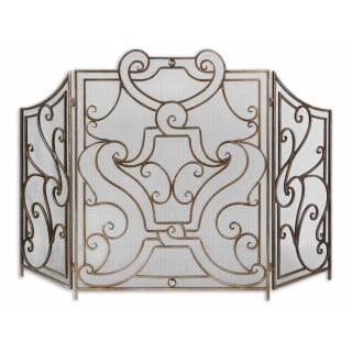 Uttermost 19420 Antique Champagne Silver Rama Fireplace Screen