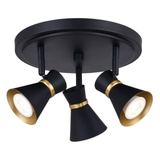 A thumbnail of the Vaxcel Lighting C0286 Matte Black / Satin Brass