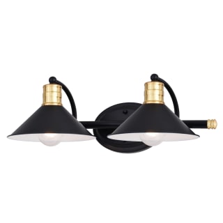 A thumbnail of the Vaxcel Lighting W0284 Matte Black / Natural Brass