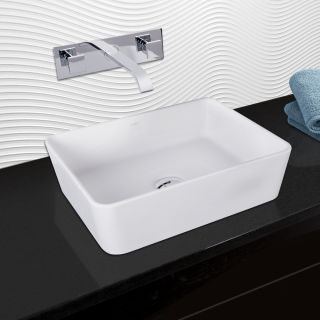 Vigo Vgt1015 Chrome 18 Matte Stone Bathroom Vessel Sink With