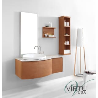 A thumbnail of the Virtu USA ES-1048 Chestnut / Artificial Arabescato Marble Top