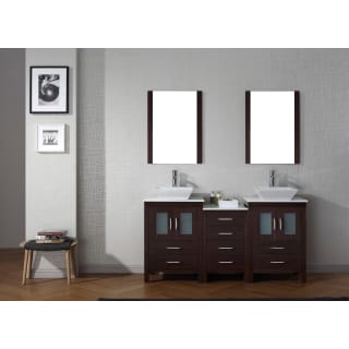 Virtu Usa Kd 70066 S Lo Light Oak Dior 67 Free Standing Vanity Set With Hardwood Cabinet Stone Top 2 Vessel Sinks 1 Mirror And 2 Single Hole Faucets Faucet Com