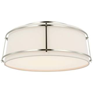 A thumbnail of the Visual Comfort S4687 Polished Nickel / Linen / Frosted Acrylic
