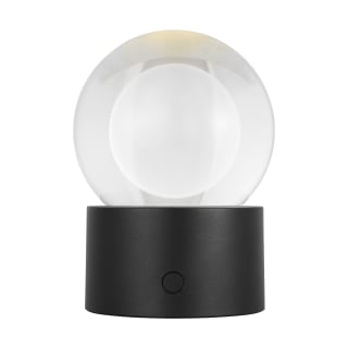 Visual Comfort SLTB27427W Matte White Mina 6 Tall Portable Rechargeable LED Crystal Globe Table Lamp LightingDirect
